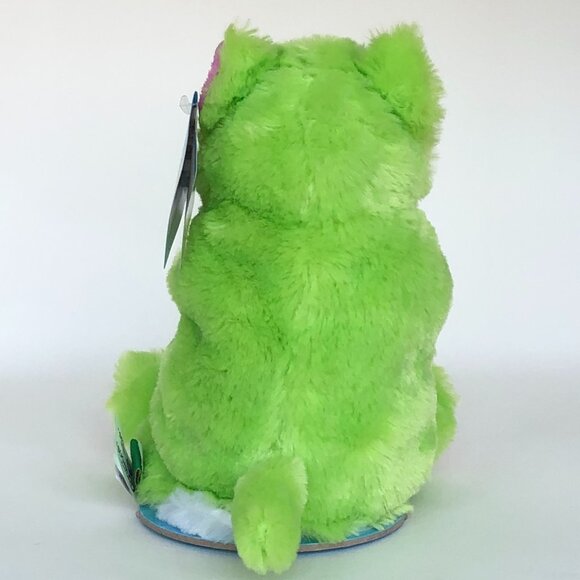 🔥3 For $20🔥New w/Tag Cat Green/White Reversible Plush Switch-A-Rooz 8" (20cm) - Picture 7 of 15